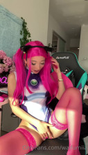 Waifumiia Onlyfans 14-July-2025 Falls asleep with a huge black dildo between her legs