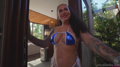 Karmen Karma Onlyfans 24-July-2025 jumps on black cock