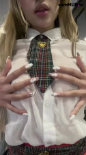 Angie Marin Teases And Rubs Pussy In School Outfit Onlyfans