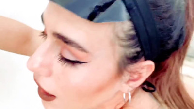 Aprilbigass Onlyfans March-02-2025 gives a blowjob to her friend