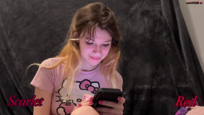 _Scarlet_Red Chaturbate March-10-2025 brings girlfriend to orgasm with his fingers