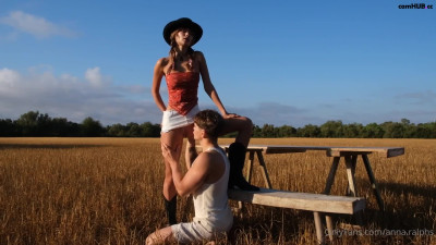 Onlyfans - Anna.Ralphs X Dean.Ralphs CowBoy blowjob and sex