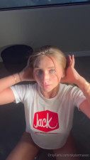 Watch Skylar Mae skylarmaexo Dildo Blowjob with Fake Cum