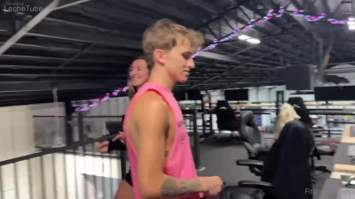Bryce Adams aka fitbrycevip onlyfans 27-06-2025 in the gym with cum on her face